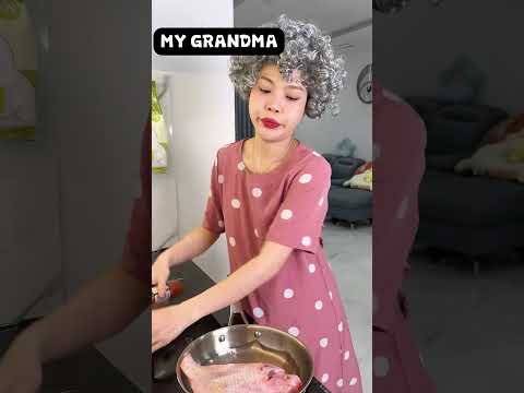 ME VS MY GRANDMOTHER WHEN AT HOME 👵🏼🥲 #funny #shorts thumbnail