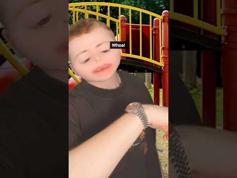 Kid Gets A Shiny New Watch #Shorts thumbnail