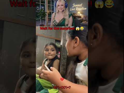 Wait For Her Reaction! ?? | Jannat Live Reaction thumbnail