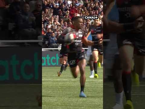 Après la magnifique percée de Lorre, Wainiqolo inscrit son 17ème essai de la saison ?‍? #rugby thumbnail