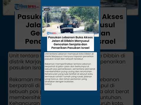 Pasukan Lebanon Ambil Alih Keamanan di Dibbin Pasca Penarikan Mundur Israel thumbnail