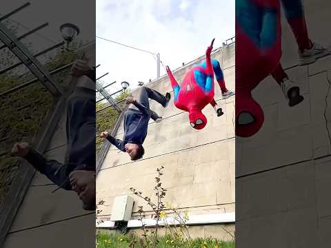 Parkour vs. Spider-Man😱 #spiderman thumbnail