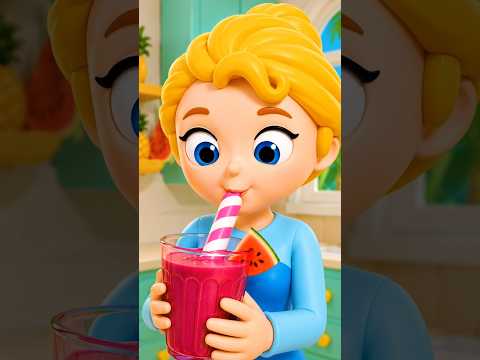 Diana Makes Watermelon Blueberry Smoothie 🍉🫐 | Fun Kids Song by Doggy Doggy Cartoons thumbnail