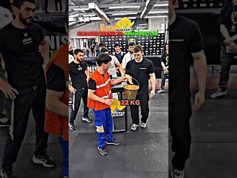 Cleaner Prank didn't go according to plan 😱 Armwrestler vs Cleaner Prank thumbnail