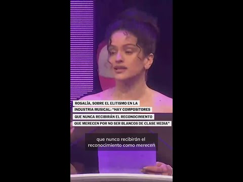 ROSALÍA denuncia el NO reconocimiento de muchos COMPOSITORES por su ESTATUS SOCIAL #shorts thumbnail