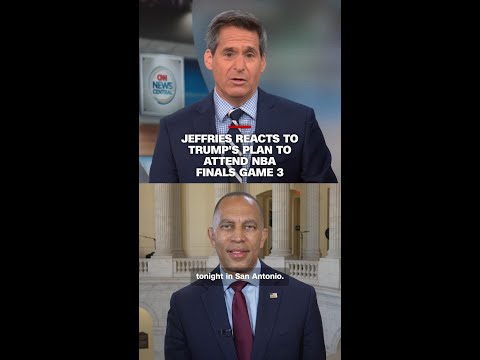 Jeffries reacts to Trump's plan to attend NBA Finals Game 3 thumbnail