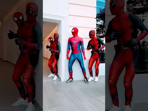 Funny superheroes🤣 #spiderman thumbnail