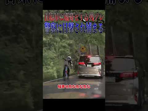 【超スカッと】チャリを煽る残クレアルファード、警察に目撃され捕まってしまう???#shorts thumbnail