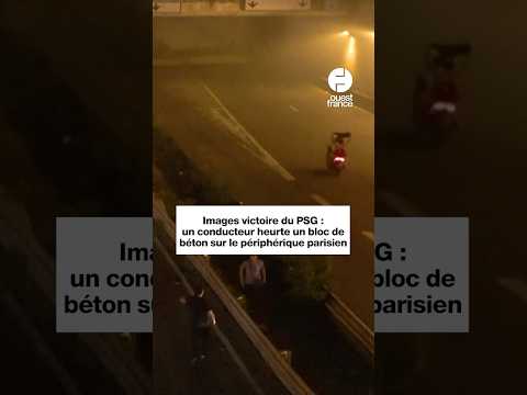 Sacre du PSG : un deux-roues percute un bloc de béton sur le périphérique à Paris thumbnail