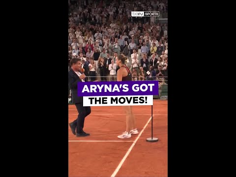 Aryna Sabalenka hits the moonwalk at #RolandGarros! 💃🏼 #beINRolandGarros #tennis thumbnail