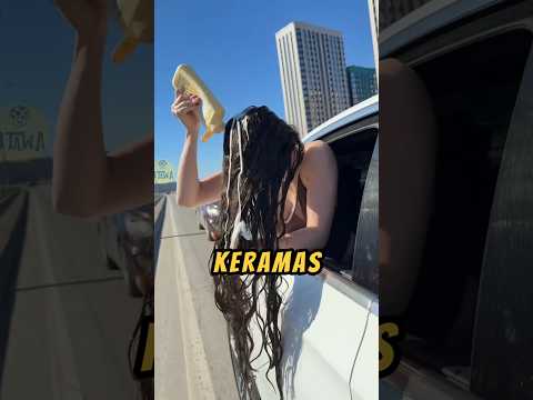 KERAMAS Rambut Didalam MOBIL❗😮 #komedi #lucu #videoviral thumbnail