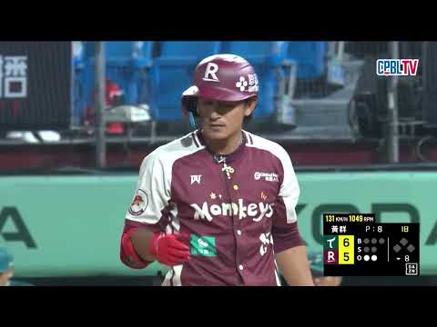 05/31 台鋼 VS 樂天 八局下，黃群連2天登板表現不俗，送出Strike Out The Side連3K thumbnail