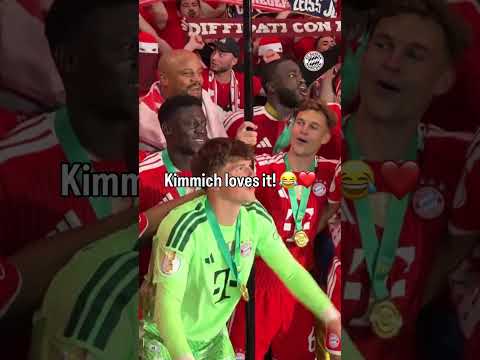 Olise was trying to celebrate. Kimmich had other plans. 😭😂 thumbnail
