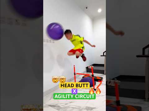AGILITY CIRCUIT 🔥 HEADER in Basketball?! 🤯 MAKES NO SENSE #shorts #speedandagility #exerciseathome thumbnail