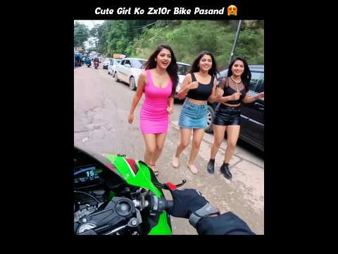 Cute Girl Loves Superbike 🥰 Crazy Reaction ❤️ Police Without Helmet Chalan Kato thumbnail