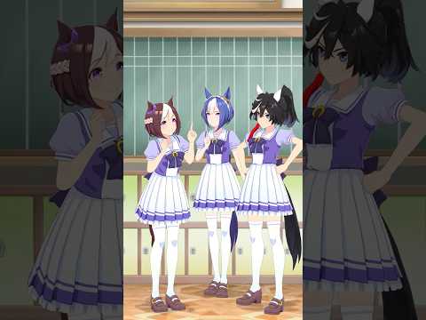 【#UMAしりとり】スぺとエースとシーザリオがしりとりをやってるぞ #shorts #ウマ娘 thumbnail
