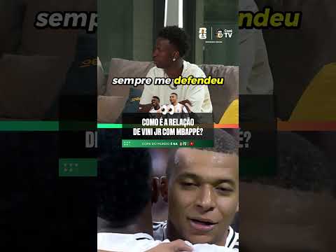 VINI JR 🤝 MBAPPÉ! O brasileiro falou sobre a relação com o francês no Real Madrid 🇧🇷🇫🇷 thumbnail