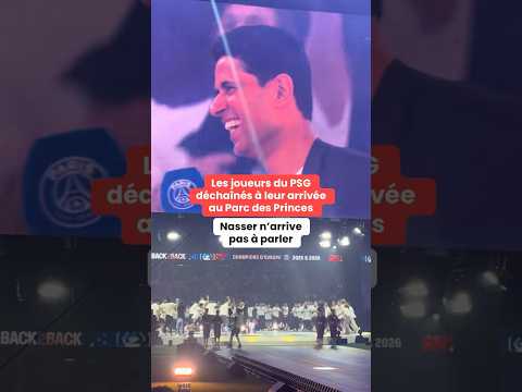 Les joueurs du PSG déchaînés à leur arrivée au Parc des Princes thumbnail