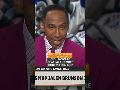Stephen A. APOLOGIZES to Jalen Brunson 👀 thumbnail
