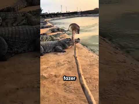 Todos os crocodilos fugiram do lago 😱🐊 thumbnail