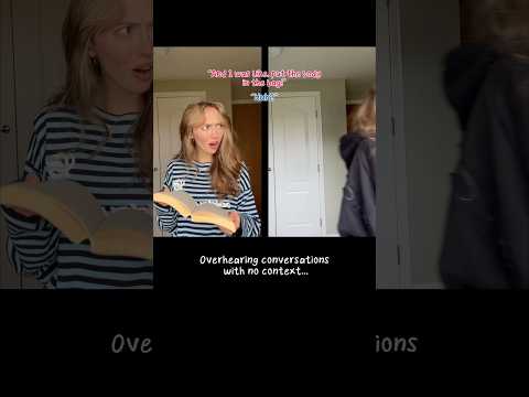 #pov Overhearing someone else’s conversation with no context… thumbnail
