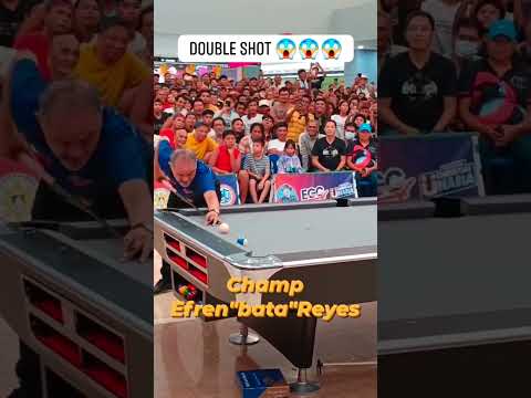 Bata Reyes' Double Shot Magic: How He Did It😱 #amazing #billiards #pool #snooker thumbnail