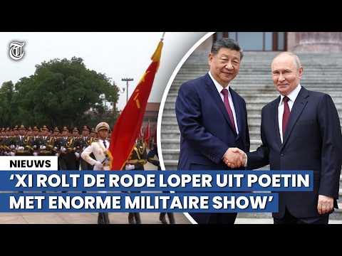 Xi rolt rode loper uit voor Poetin tijdens indrukwekkende parade in Peking thumbnail