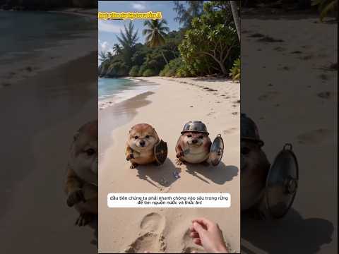 24h sinh tồn ở đảo hoang cùng các nhân vật AI #shorts thumbnail