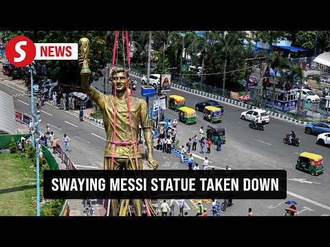 Statue of soccer legend Messi removed in India over safety concerns thumbnail