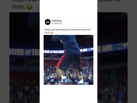 Steph knew his DUNKING limits 😂 thumbnail
