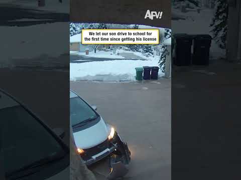 We let our son drive to school for the first time since getting his license thumbnail