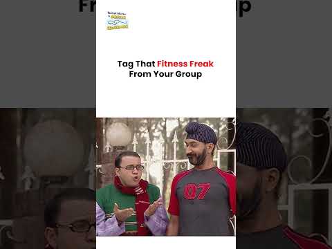 Tag That Fitness Freak From Your Group !  #tmkoc #funny #comedy #taarakmehta #jethalal #daya thumbnail
