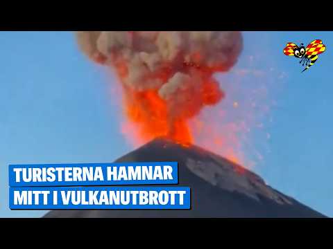 Här flyr turisterna från fallande lavastenar thumbnail
