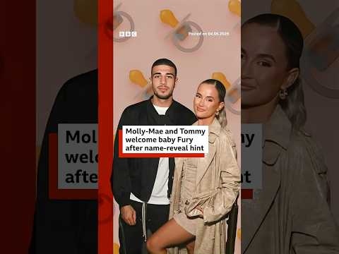Molly-Mae and Tommy welcome baby Fury after name-reveal hint. #MollyMae #TommyFury #BBCNews thumbnail