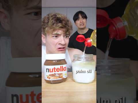 What’s inside of Nutella? 🌰 (Movie VS Chocolate) @iamfromkorea thumbnail
