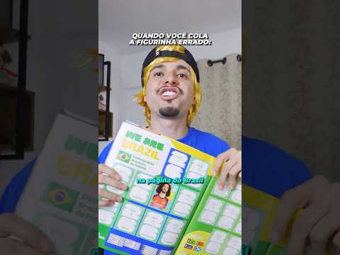 QUANDO VOCÊ COLA A FIGURINHA ERRADO #Shorts thumbnail