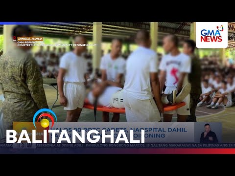 Halos 90 ROTC cadets, naospital dahil sa hinihinalang food poisoning | Balitanghali thumbnail