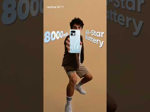 Day ends late. Battery doesn’t.8000mAh power on #realme16T. Launching 22nd May, 12 PM.