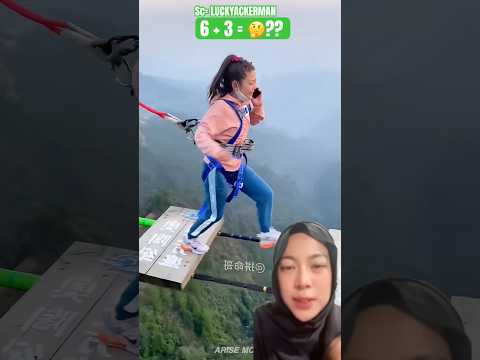 Sok-sok an teleponan sambil naik tali tinggi , pas akhir video malah jadi gini 😱👈🏻 thumbnail