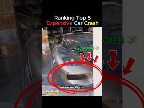 Most Expensive Car Crash Ever 😱💀 #shorts #shortvideo #automobile #car #cars #supercars #crash thumbnail