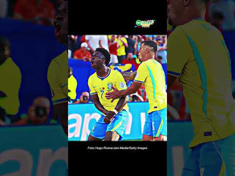 VINI JR. É O CARA DA SELEÇÃO!! ELE TÁ CHAMANDO A RESPONSA NA COPA!! #shorts thumbnail