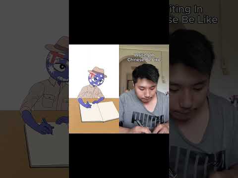WRITING IN ENGLISH VS WRITING IN CHINESE 🐉 #countryhumans thumbnail