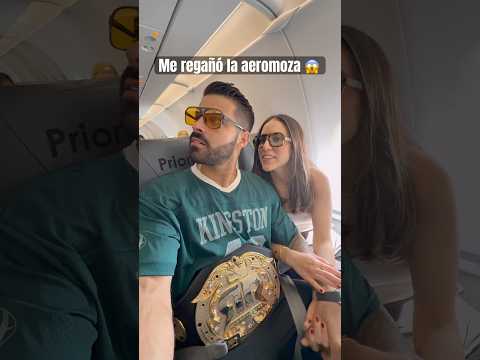 Me regañó la aeromoza 😱😱 yo ya traía el cinturón puesto !!! thumbnail