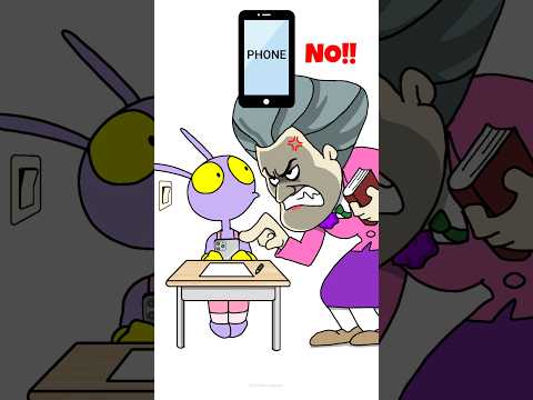 Finally Jax told his teacher the truth😎JAX & Teacher Funny Animation #school #funny #shortsvideo thumbnail