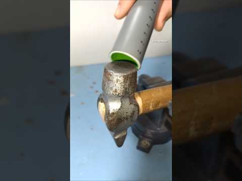 Unique Method to Upgrade Your Hammer using a Piece of PVC Pipe and a Glue Gun #diy #tools #tricks thumbnail