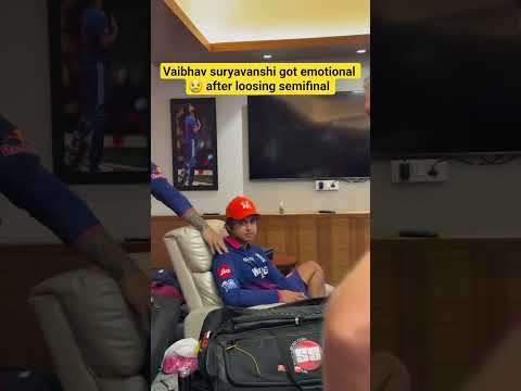 Vaibhav suryavanshi got emotional after loosing final #vaibhavsuryavanshi #cricket thumbnail