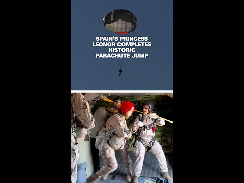 Spain’s Princess Leonor completes historic parachute jump thumbnail