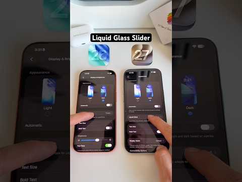 iOS 26 vs iOS 27 - New Liquid Slider! thumbnail