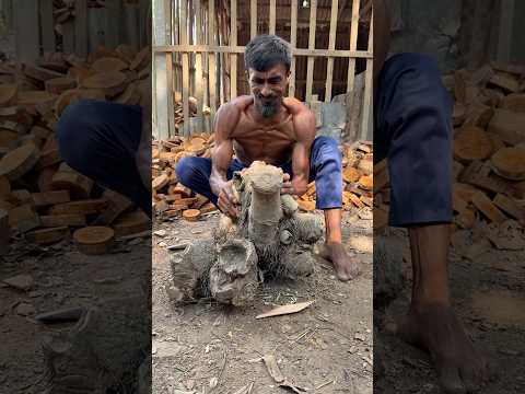 Amazing Bamboo Root Turned Into an Eco-Friendly Water Glass #shorts thumbnail