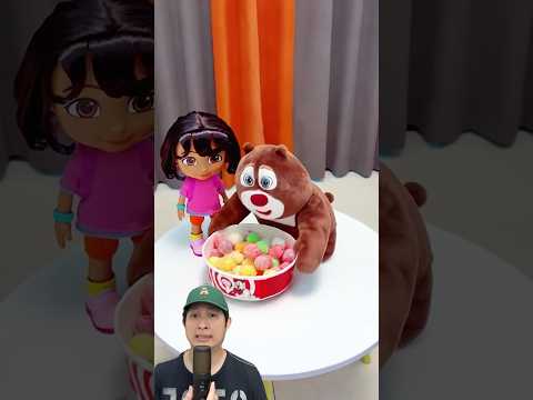 DORA NANGIS PERMENNYA DICURI BERUANG‼️😱 @PresentHunt #remix #dubbing #trending thumbnail